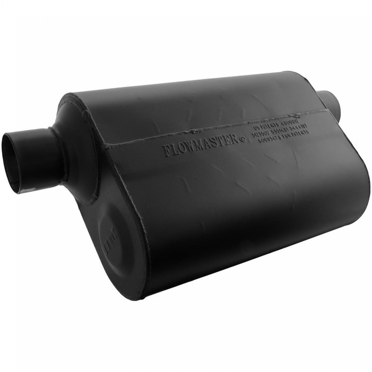 Super 40 Delta Flow Muffler Same Side Offset In/Out: 2.5"
