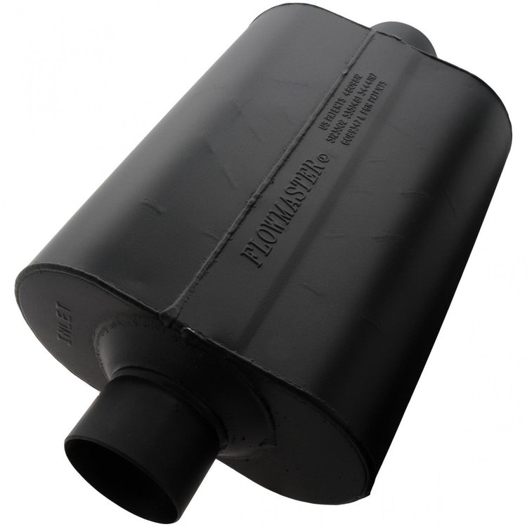 Super 40 Series Delta Flow Muffler Center In/Center Out: 3"