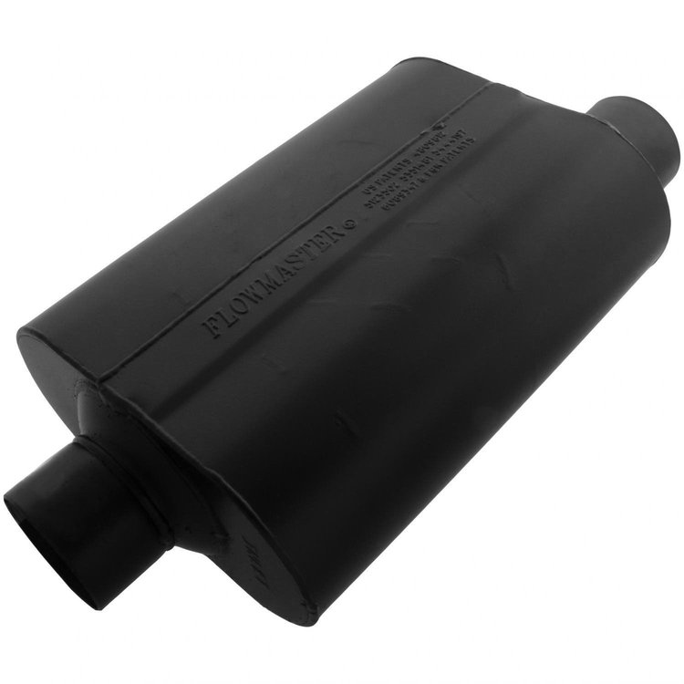 Super 40 Series Delta Flow Muffler Center In/Offset Out: 3"