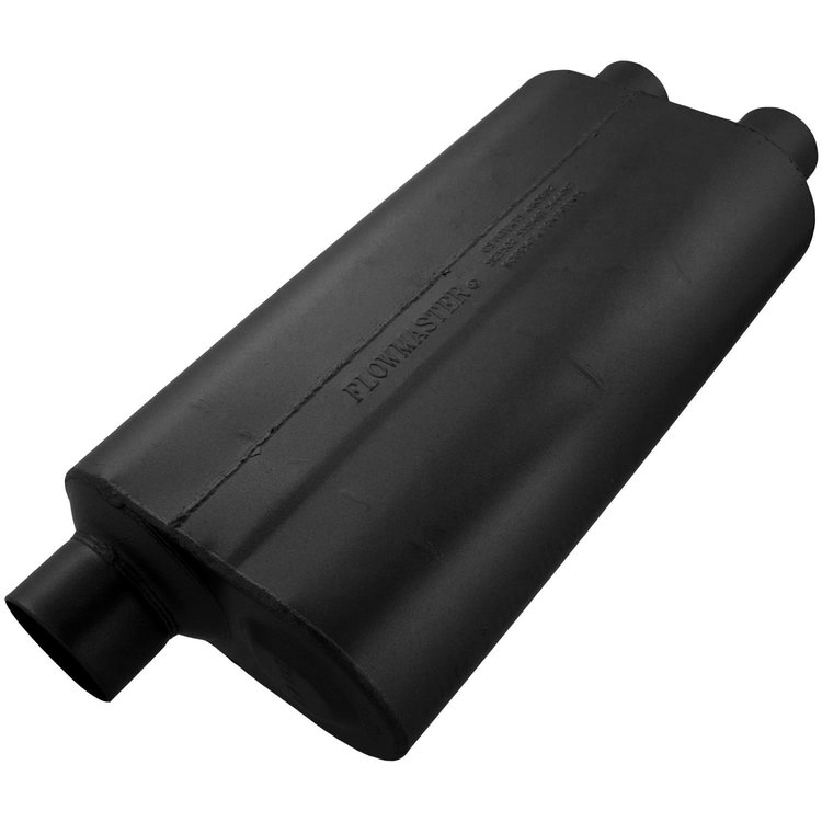50 Series HD Muffler Offset In 3"/Dual Out 2.5"