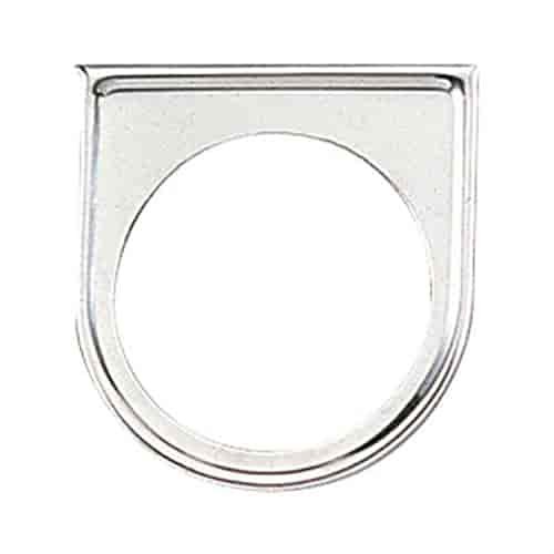 9821 Single Gauge Mounting Panel  2 in. [Chrome]