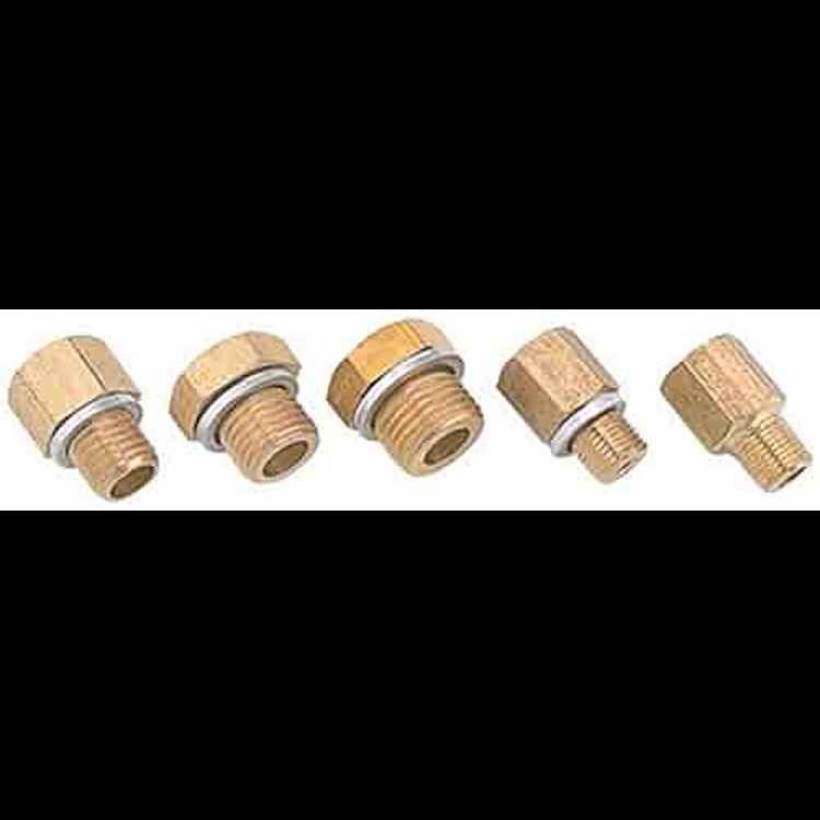 Oil Pressure & Electronic Temperature Adapter Kit 1/8"- 27 NPT to M10 x 1, 1/8"- 28 BSP