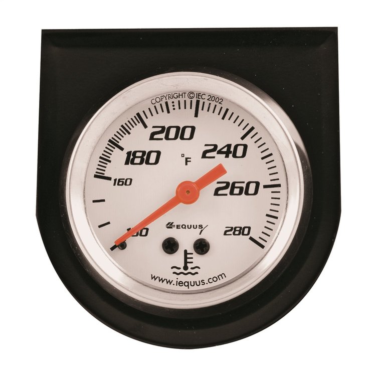 E5242 Water Temp Gauge Console [2 in., 180Deg.F, White Dial, Black Panel, 5000 Series]