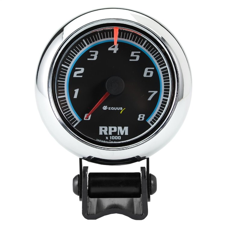 E6076 Tachometer Gauge [2 1/2 in., 8,000 RPM, Black Dial Chrm Case, 6000 Series]