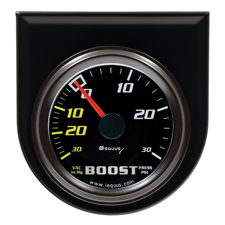 E6257 Vacuum/Boost Gauge, 2 in. Mechanical [30 Hg/30 psi with Black Face]