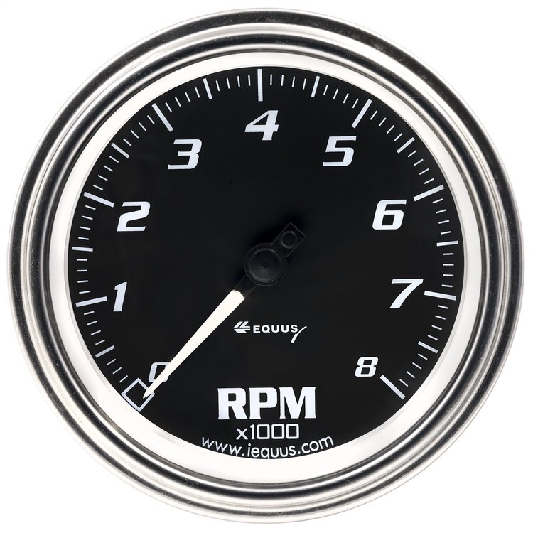 E7068 Tachometer Gauge [3-3/8 in. 8,000 RPM, 270 Degree Sweep, Electric, Chrome, 7000 Series]