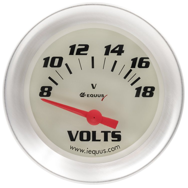 VOLTMETER 2-5/8 WHITE