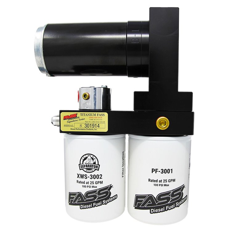TSF14180F140G Titanium Signature-Series Air/Water Separator System for 1999-2007 Ford Powerstroke 7.3/6.0L, 140 gph @ 45-50 psi