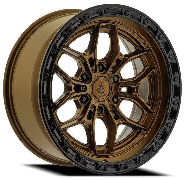 A142 FURY Wheel [Size: 20"x9"] Smoked Bronze Center w/ Glossy Black Lip Finish A142209089P00026