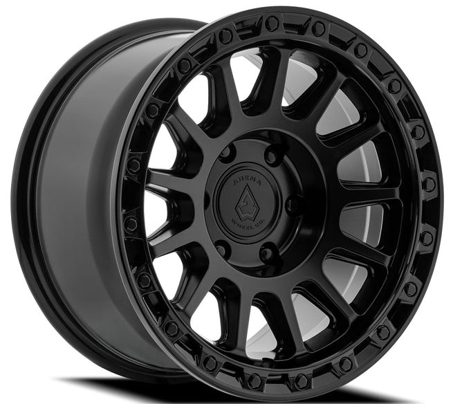 A144 SPECTOR Wheel [Size: 17"x9"] Satin Black Center w/ Glossy Black Lip Finish A144179075P00004