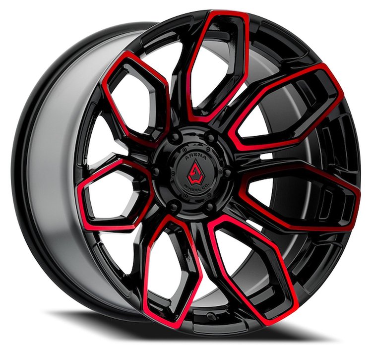 A116200075N01820 A116 COBRA Wheel [Size: 20"x10"] Glossy Black Machined w/Red Tint Finish