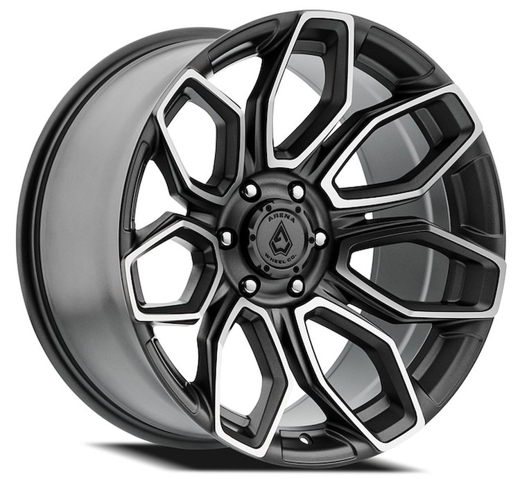 A116209084P02007 A116 COBRA Wheel [Size: 20"x9"] Texture Gun Metal Machined Clear Coat Finish