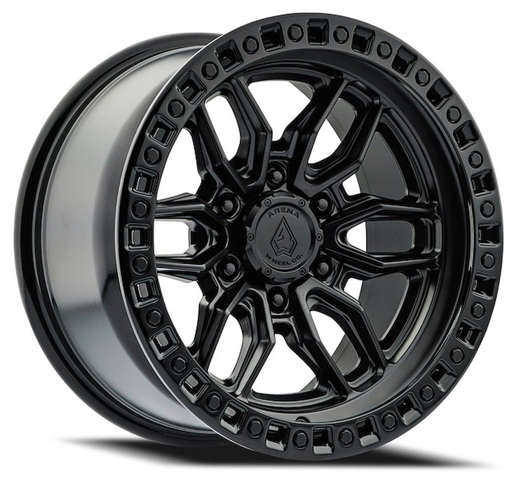 A109209082P02004 A109 HUSTLE Wheel [Size: 20"x9"] Satin Black Center w/Glossy Black Lip Finish