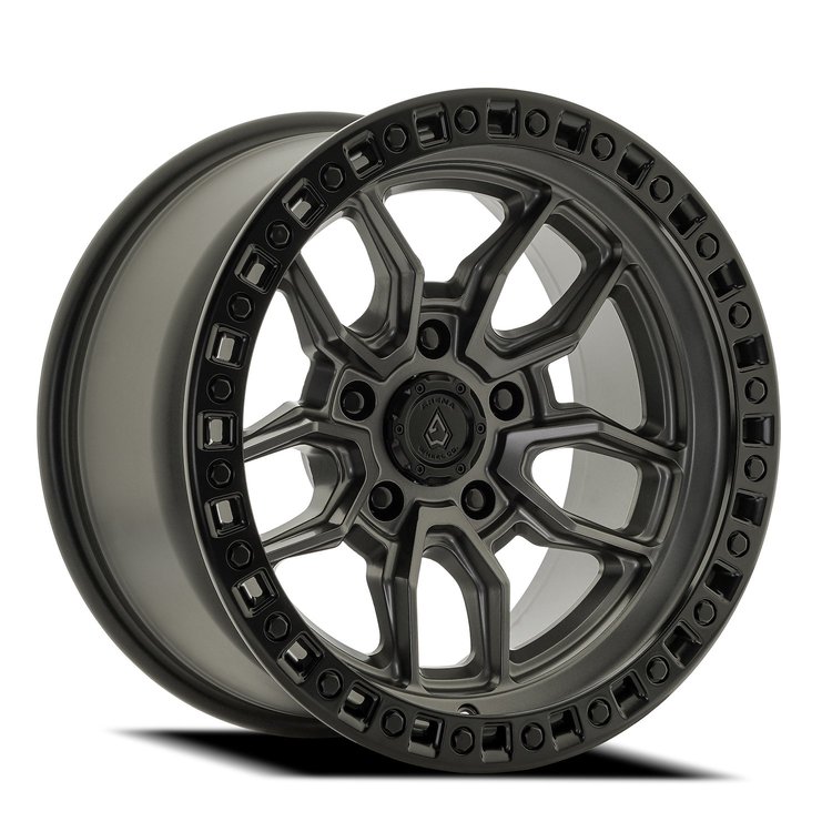 A109179075N01205 A109 HUSTLE Wheel [Size: 17"x9"] Satin Gun Metal Center w/Satin Black Lip Finish