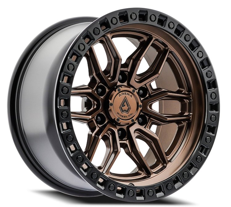 A109189089P00115 A109 HUSTLE Wheel [Size: 18"x9"] Smoked Bronze Center w/Satin Black Lip Finish