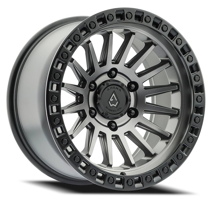 A101179075N01205 A101 MESA Wheel [Size: 17"x9"] Satin Gun Metal Center w/Satin Black Lip Finish