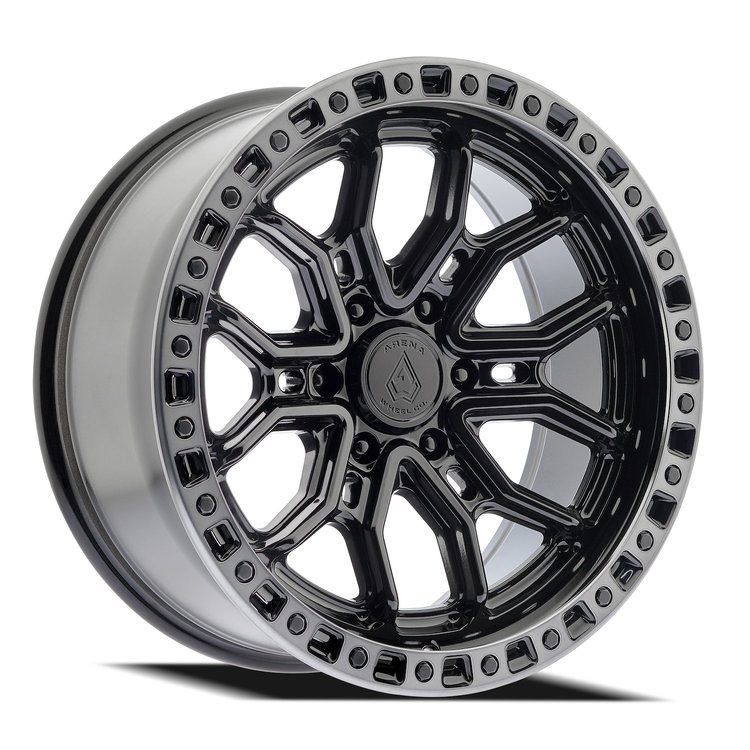 A120200089N01806 A120 TERRA Wheel [Size: 20"x10"] Glossy Black Center w/Machined DDT Lip Finish