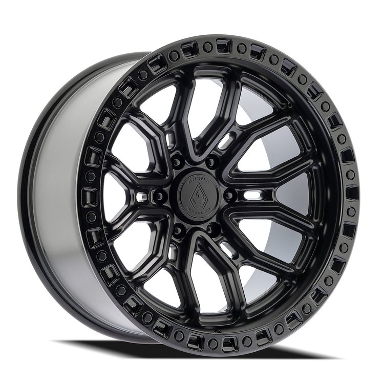 A120209089P00004 A120 TERRA Wheel [Size: 20"x9"] Satin Black Center w/Glossy Black Lip Finish