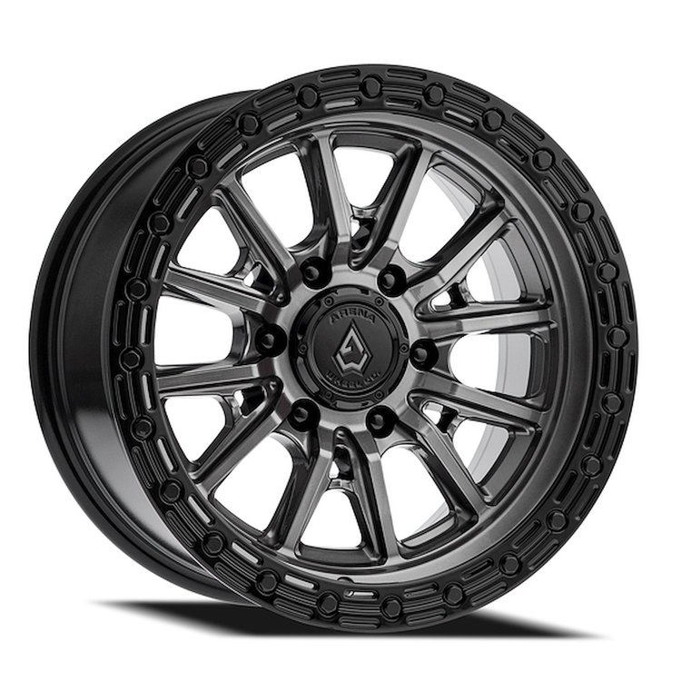 A106209084P00011 A106 TREK Wheel [Size: 20"x9"] Glossy Gun Metal Center w/Glossy Black Lip Finish