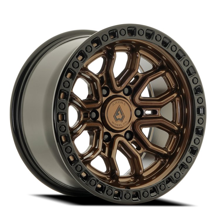 A120 TERRA Wheel [Size: 17"x9"] Smoked Bronze Center w/ Glossy Black Lip Finish A120179089P00026