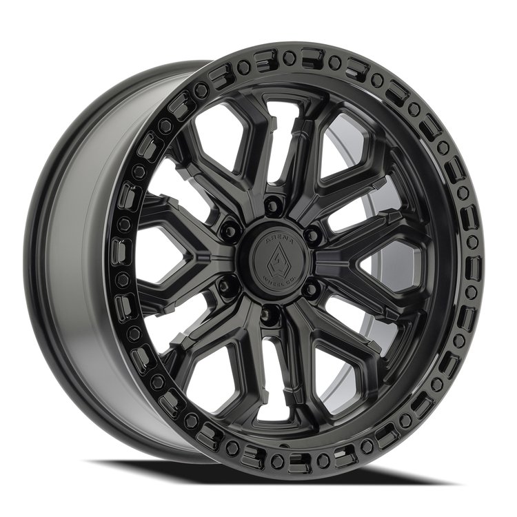 A125 JACKAL Wheel [Size: 20"x9"] Satin Black Center w/ Glossy Black Lip Finish A125209084P00004