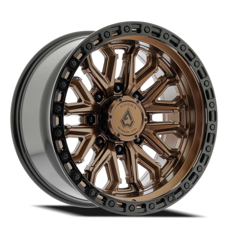A125 JACKAL Wheel [Size: 20"x10"] Smoked Bronze Center w/ Glossy Black Lip Finish A125200075N01826