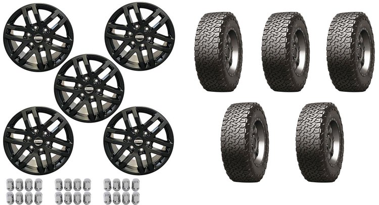 1007BR1785K5 Dyno Gray Wheel & Tire Package for 2021-2023 Ford Bronco [Size: 17 in. x 8.5 in.-35 in. Tires]