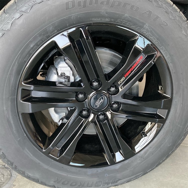 M-1007K-S285F15B Six Spoke Wheel Kit Fits Select Ford F-150 Trucks [Size 20" x 8.5"] Gloss Black