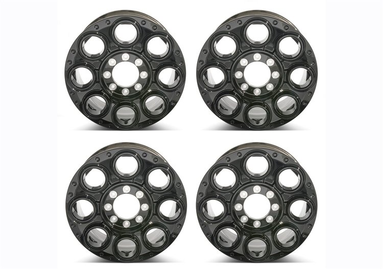 M-1007K-S2008GB2 Caliber Wheel Package Fits Select Ford F-250/F-350 Super-Duty Single Rear Wheel Trucks [Size: 20" x 8"]