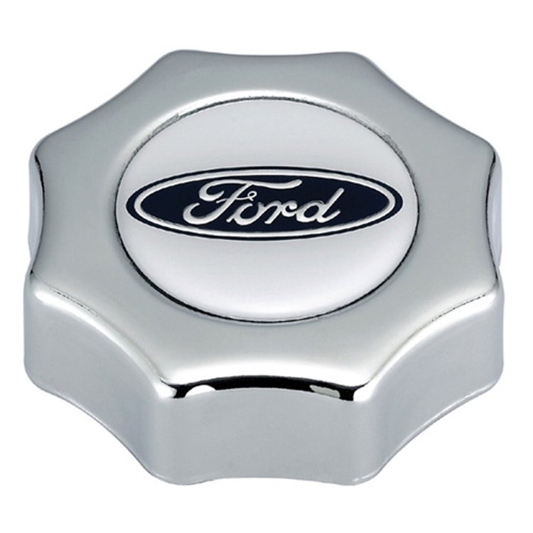 Screw-In Oil Cap Ford Blue Oval Emblem