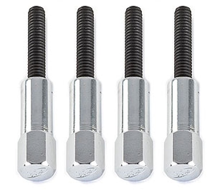 Valve Cover Mini Nuts 1/4"-20 in Chrome Finish