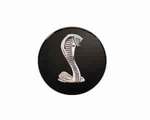Chrome Snake Center Cap for 1994-2004 Mustang Wheels [Black]