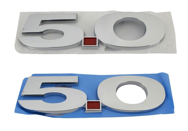 5.0 Fender Emblems 2011-13 Mustang GT 5.0L 4V "Ti-VCT"