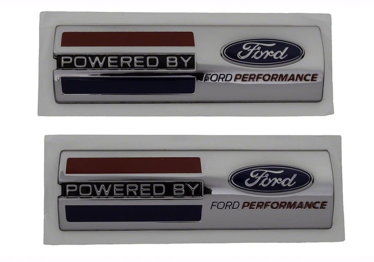 Powered By Ford Performance Fender Badges 5-5/8" x 1-5/8"
