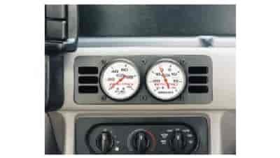 Dual Gauge Pod w/ Vents Dash Mount