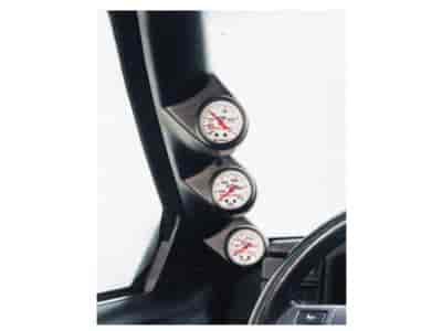 Triple Gauge Pod Pillar Mount, Full Length