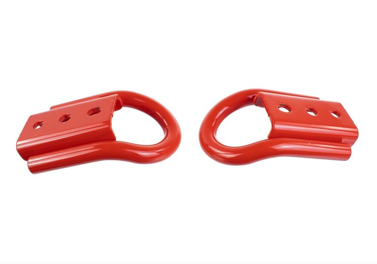 Rear Tow Hooks for Select Ford Broncos [Red, Pair]