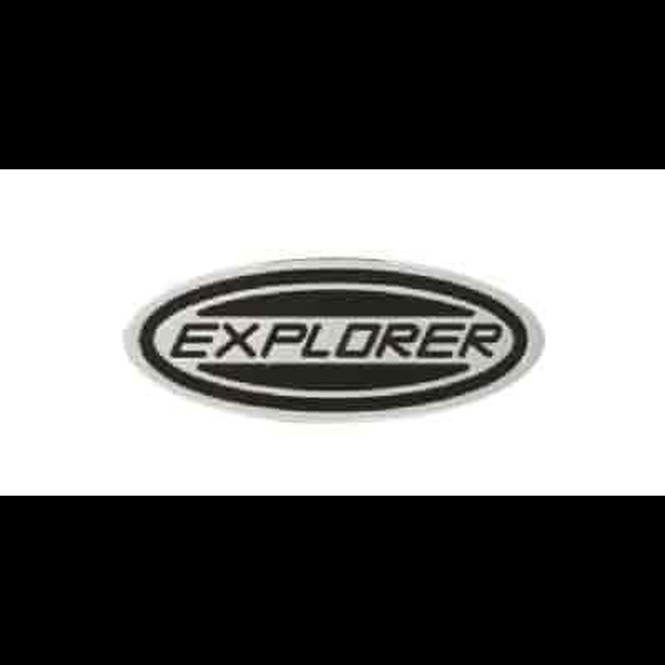 Trailer Hitch Receiver Cap Explorer Logo