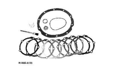 Small Parts Kit Includes Pinion Nut, O-Ring, Collapsible Spacer, Gear Marking Compound, Brush, Shims to Set Pinion Gear Depth