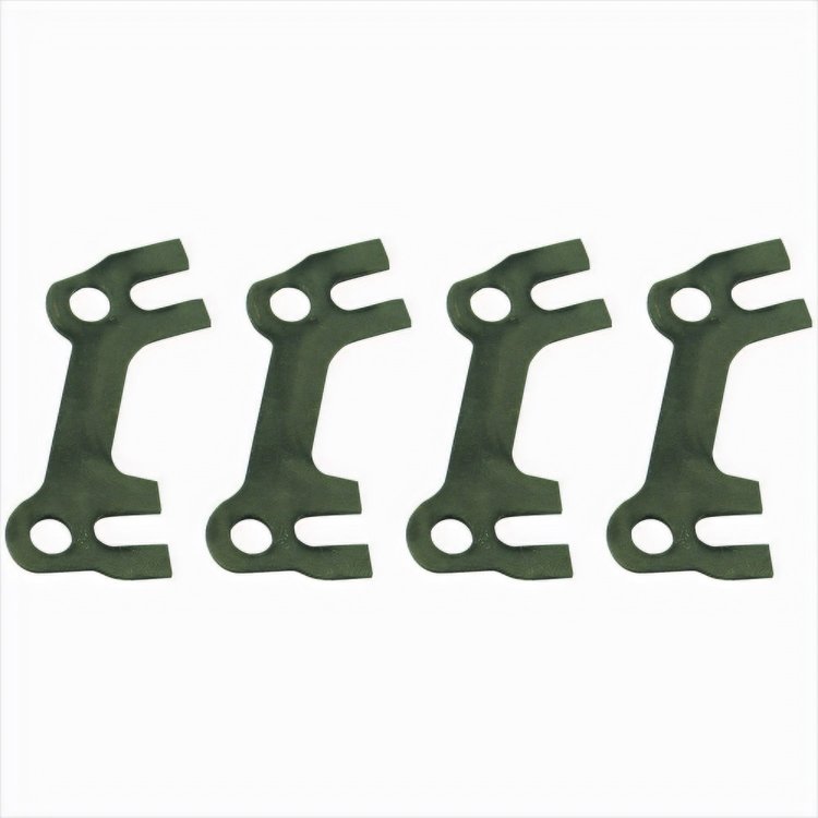 SCJ Flat Pushrod Guide Plate Set for Super Cobra Jet Heads [0.375 in., Set of 4]