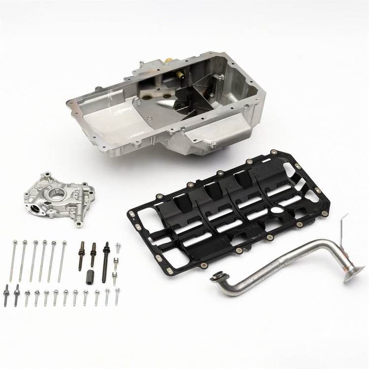 ALUMINUM OIL PAN & PUMP