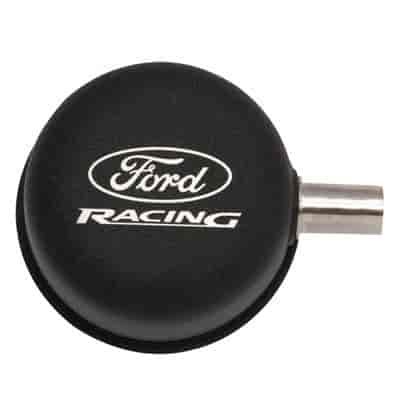 Push-In Valve Cover Breather Black Powdercoated w/Ford Racing logo