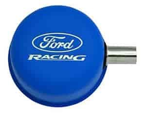 Push-In Valve Cover Breather Blue Powdercoated w/Ford Racing logo