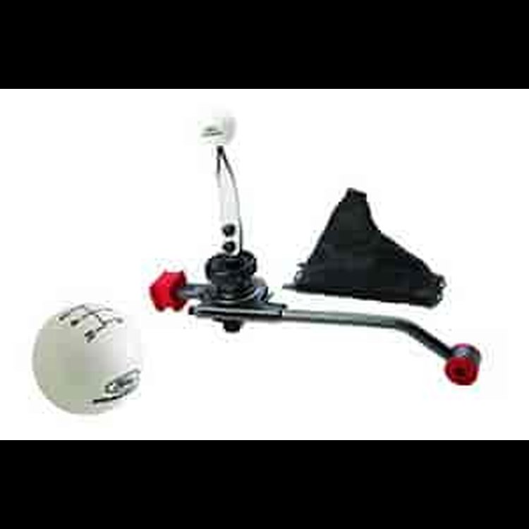 Short Throw Shifter Chrome Stick w/White Knob