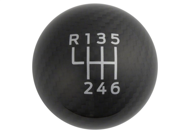 Carbon Fiber Shift Knob for 2015-2026 Mustang [6-Speed Pattern, M12 x 1.25]