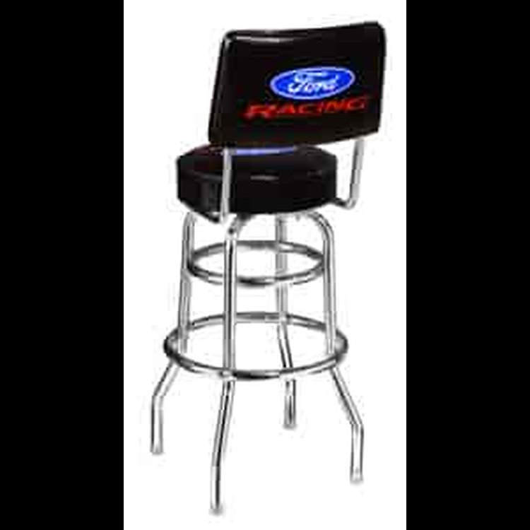 BAR STOOL W/BACK FR BLACK-PACK OF 1