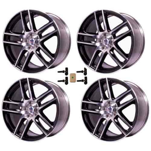 Mustang Boss 302S Black Wheel w/Machined Face 2005-14 Mustang V6/GT