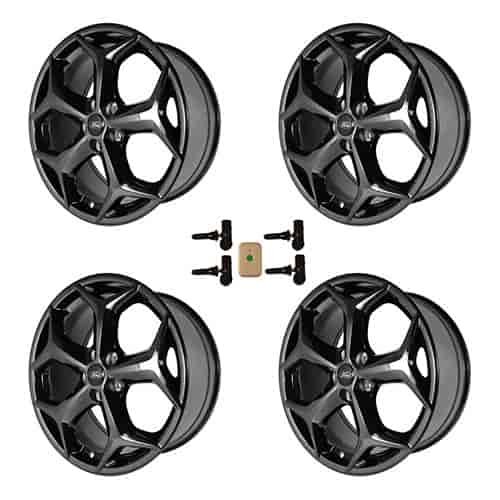 M-1007K-M188GB Focus ST Aluminum Wheel Kit Fits 2012-2017 Ford Focus Models [Size: 18" x 8"] Gloss Black