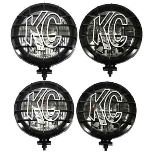 8 BLACK HAL LIGHTS SET OF FOUR