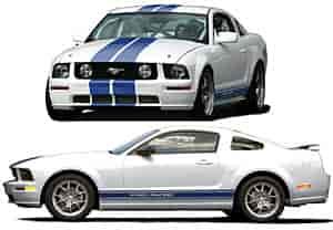 Stripe Kit Ford Racing Logo Lower Body Side Stripes